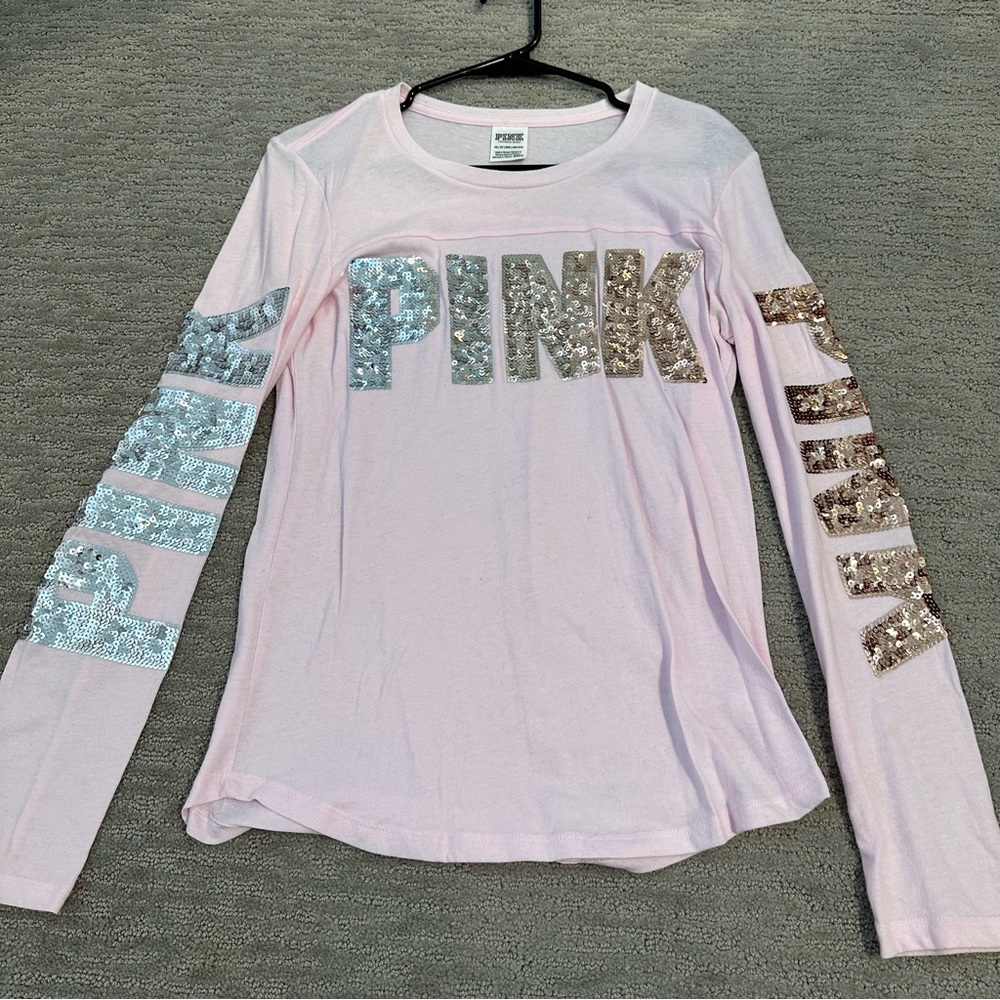 PINK long sleeve size XS NEW